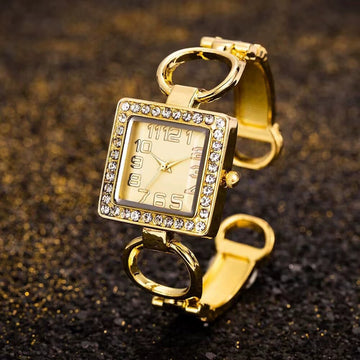 W3890 - Square Open Bracelet Women's Watch